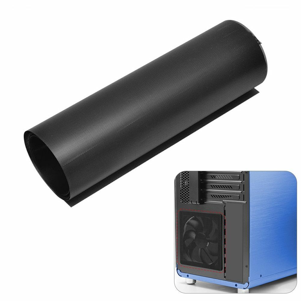 Diy Computer Mesh 30Cm Fan Dust Filter Pc Case Dust Filter For Network Net Case Chassis Dust Cover For Speaker Fan Cooler Black