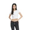 Calvin Klein SS23 Letter Print Crew Neck T-Shirt Women Tops White J221172-YAF
