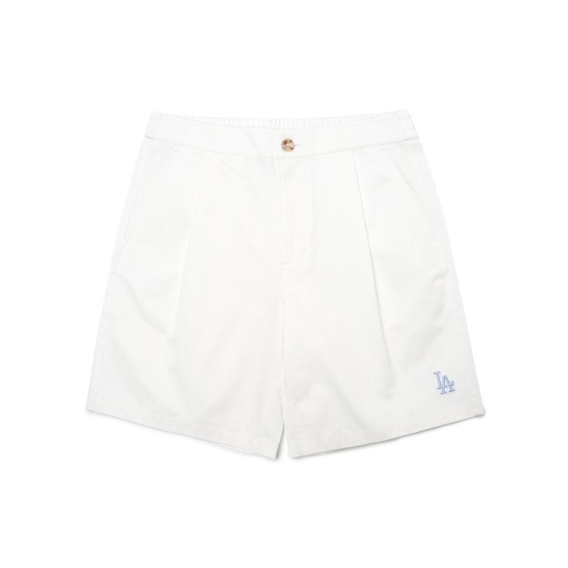 MLB Bermuda Los Angeles Dodgers Unifarben Besticktes Logo Freizeitshorts Unisex-Shorts Weiß 3ASM60323-07WHS XS white
