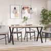 VidaXL Dining Table Y-Frame, Dinner Table, Dining Table Kitchen Restaurant Interior, 140x80x75 Cm Pine Wood 3282720