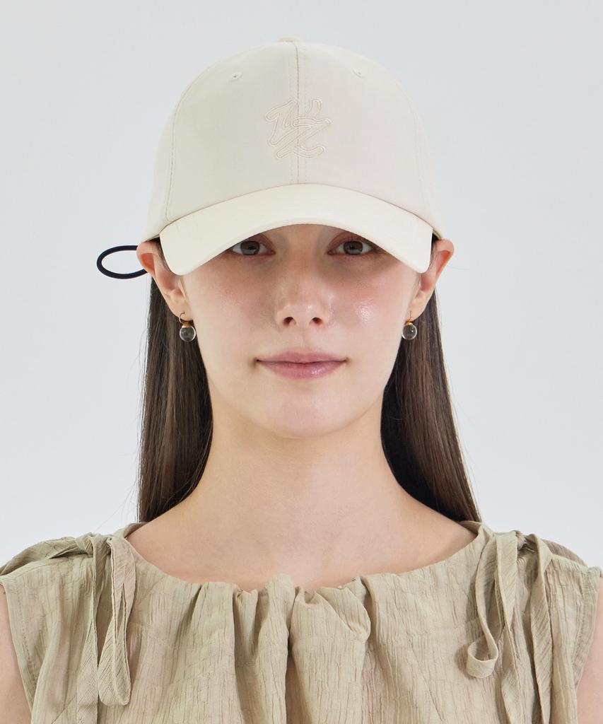 Bajal Flow Vz Nylon Line Ball Cap Light Beige