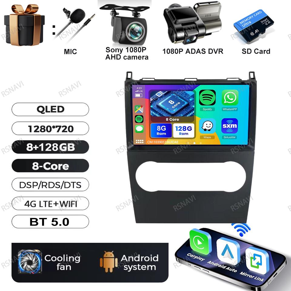 Android 16 Video Player For Mercedes Benz B200 A B Class W169 A160 A180 A200 A220 2009-2012 Multimedia Car Radio Carplay GPS BT