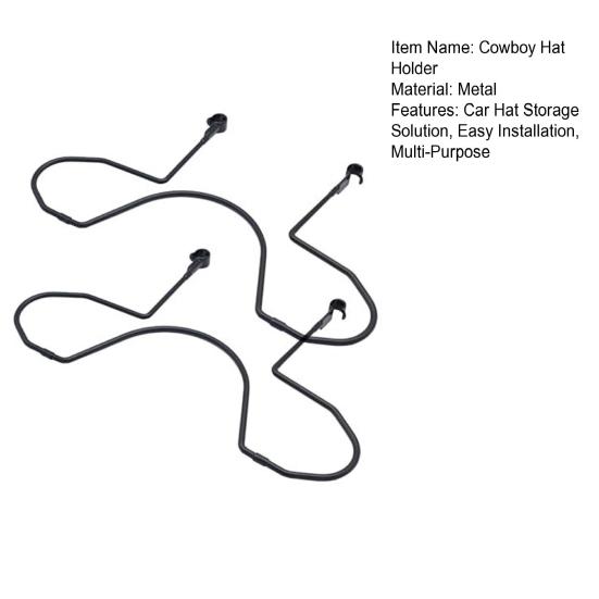 Cowboy Hat Holder for Car SUV Car Seat Hat Holder Protects Hat Shape Travel Hat Hanger for Truck Vehicle Accessory