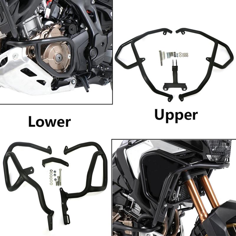 For Honda CRF1100L Africa Twin CRF 1100 L Adventure Sports 2020-2023 2022 2021 Crash Bar Upper Lower Engine Guard Bumper