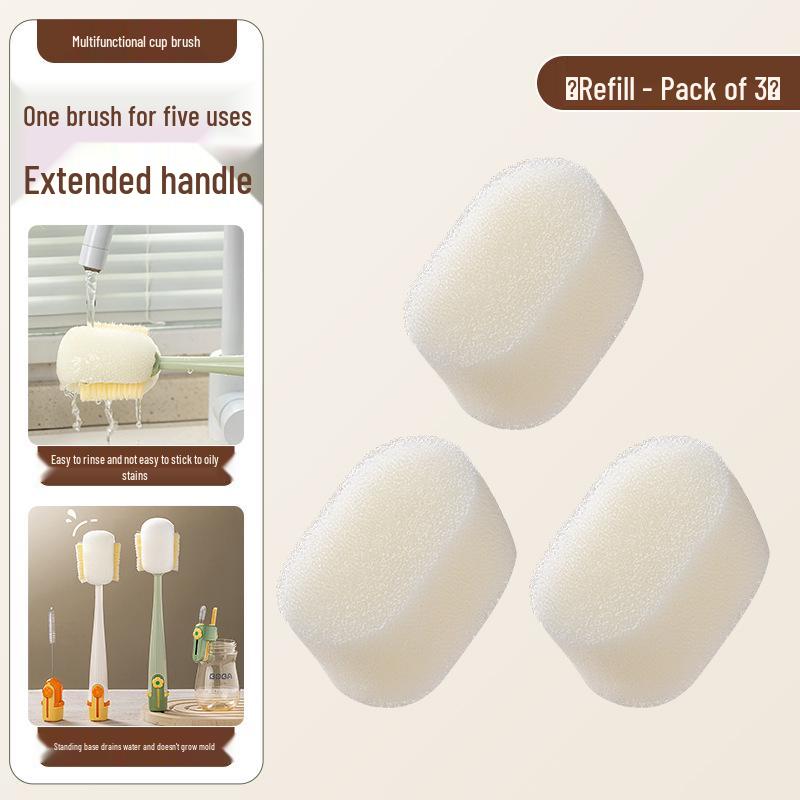 5-in-1 Long Handle Brush for Cleaning Thermos, Water Cups, and Bottles