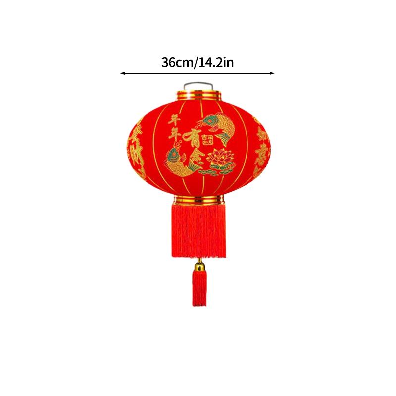 2026 Chinese New Year Hanging Pendant Decoraitons Red Lanterns Spring Festival Celebration Good Fortune Foldable Lantern