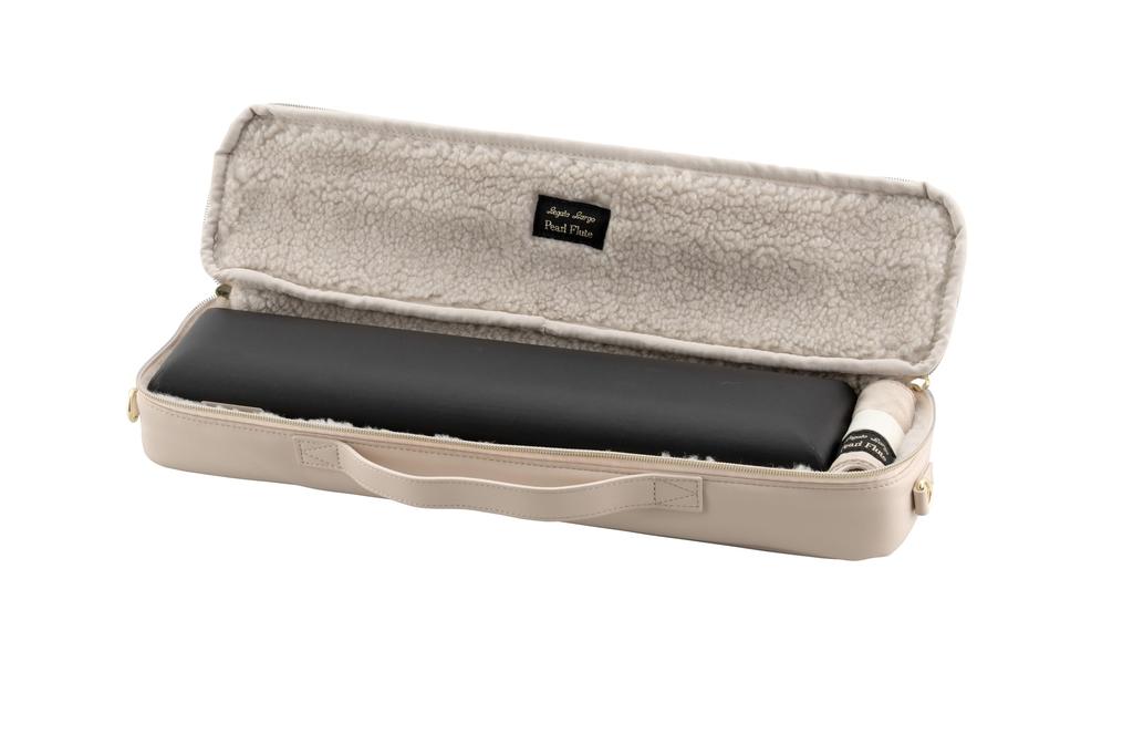 Pearl Flute x Legato Largo Collaboration Quilted Flute Case Cover for C foot joint and H foot joint Vol.3 #Ivory LL-FLCH2#IV