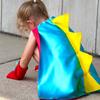 Kids Dinosaur Cape Costume Cloak for Halloween Performance Stage Show Children‘s Day Birthday Party Dress Up Role Play