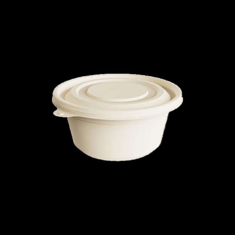 Compostable Corn Starch Disposable Food Container with Lid