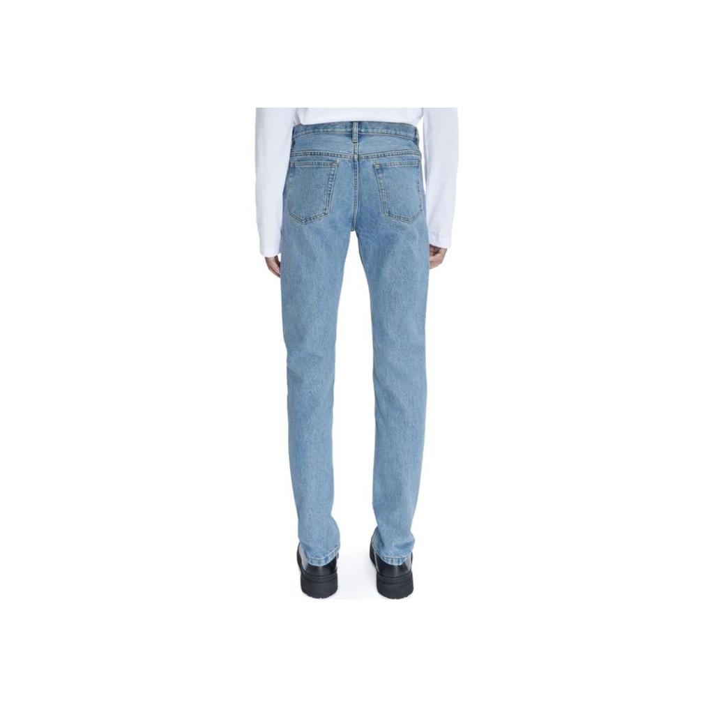 A.P.C. Mid-Rise Casual Tapered Jeans Unisex Bottoms Light-Blue COGEJ-M09047-IAB