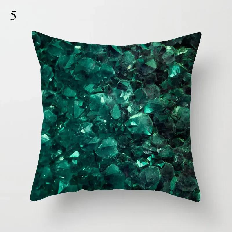 Green Series Cushion Cover Eye Geometry Abstract Pillow Case Decorative Sofa Pillow Covers Home Decor Throw Pillowcase