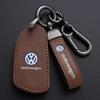 Leather Car smart remote Key Case Full Cover Shell For VW Volkswagen Golf 8 MK8 2020 Keyless Keychain Remote Shell Accessories Q444