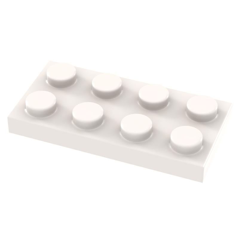 [Funbrick] 50 Stück Platte 2x4 3020 Kompatibel mit mit Berühmten Bausteinen Klassischen Bauklötzen Spielzeug MOC DIY