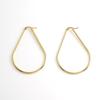 Geometric Water Drop Stainless Steel Earrings: European & American Fashion Trend