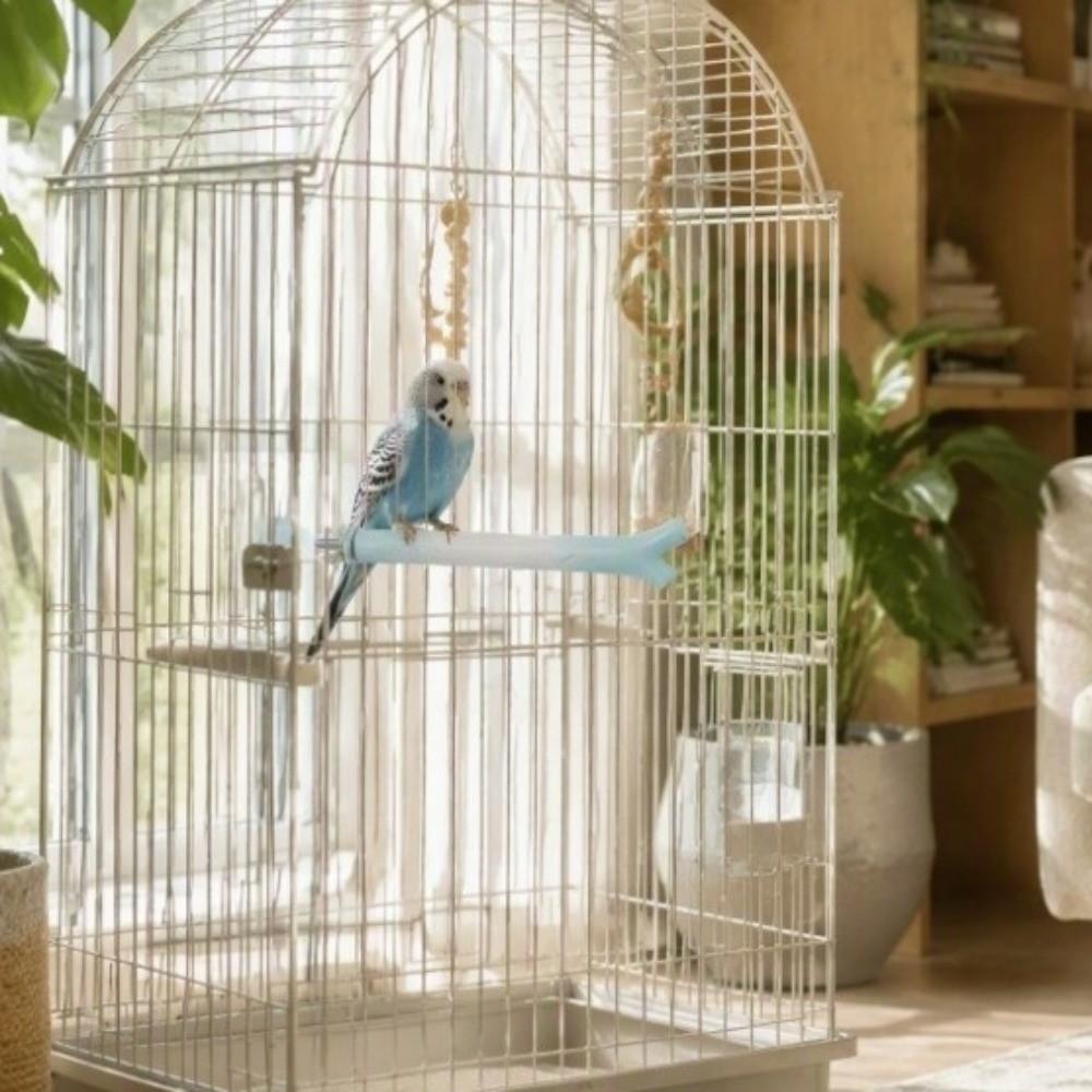 Screw Fixation Bird Station Pole Branch-Shaped Parrot Grinding Stick  Training Perch