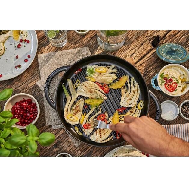 Grillpfanne Zwilling Staub rund 26 cm schwarz (40509-377-0)