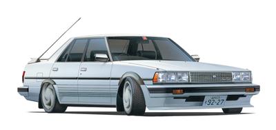 Scale Car Series 11 Cresta GX71 Car Plastic Model 1/24 High-Speed No. (High-Speed Version)
