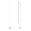 Silver Earrings with Natural Pearls 2ct (2198697)