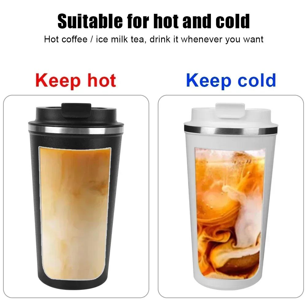 Hot 380/510ML Thermo Cafe Leak_Proof Travel Thermo Cup Double Stainless Steel for Tea Water Coffee Coffee Mug Car Thermos Mug HW