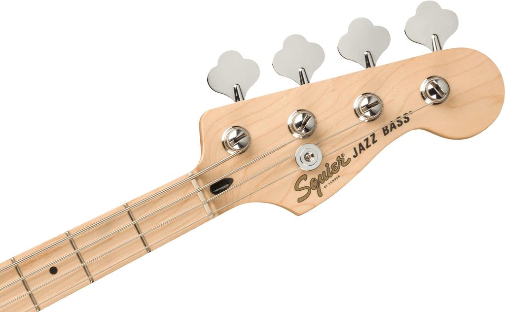 Squier by Fender Electric Bass Affinity Jazz Maple Black Black z miękkim futerałem Series™ Bass®, podstrunnica, płytka maskująca,