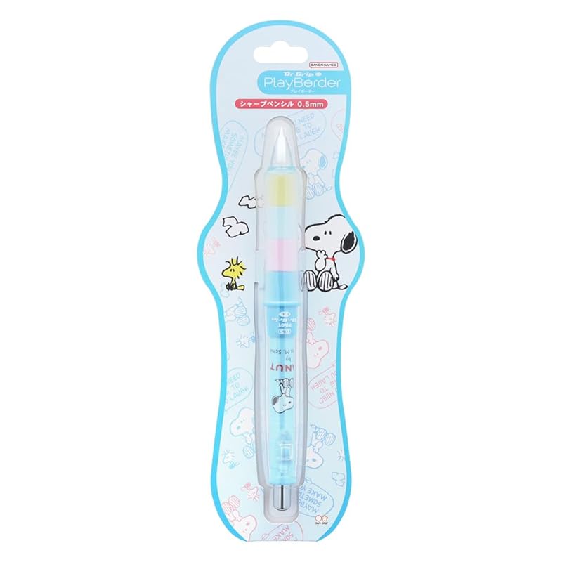 

sunstar stationery snoopy mechanical pencil 0.5mm Dr.Grip play border A pattern S4654757