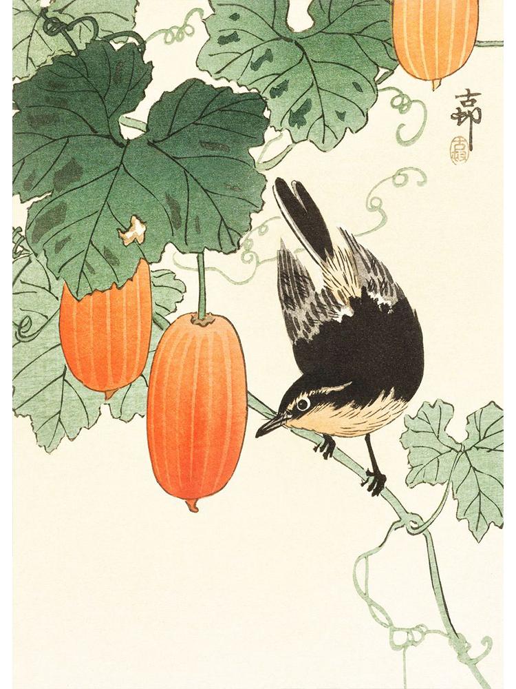 Japan Artist Ohara Koson Classic Artwork Poster Canvas Painting Monkey Goose Flower Birds Wall Art For Living Room Home Decor