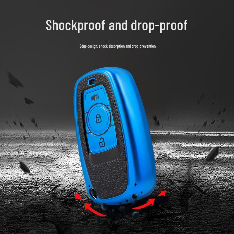 Compatible Key Case for Great Wall Haval H6 Coupe Sport, M6, H2, F5, H4 - Car Key Holder with Buckle