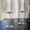 720ml Crystal Burgundy Wine Glass Set Modern Fluted Design Dishwasher Safe for Red Wine Tasting Home Bar Gift