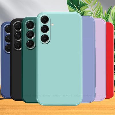 Pour Coque Samsung S25 FE Housse Samsung Galaxy S25 FE Capas Bumper Original Silicone Liquide Antichoc Doux Fundas Samsung S25 FE