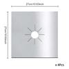 0.1mm Thick and High Temperature Resistant Gas Stove Oil Pad Non-stick Gas Stove Protector Reusable Stove Cleaning Mat Oil Pad
