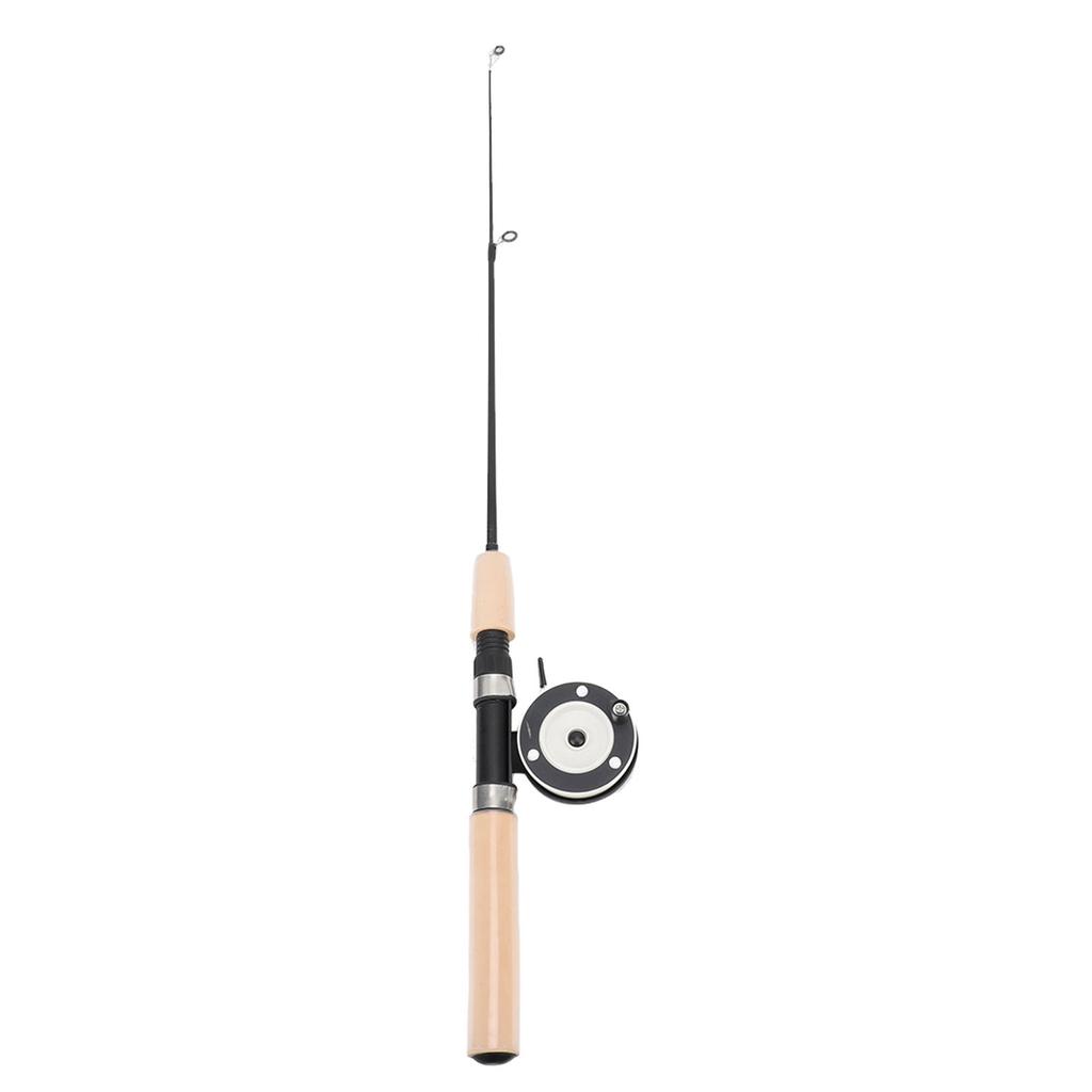 75cm Ice Fishing Rod Reel Fishing Line Ice Scoop Complete Kits with Carrier Bag Ice Fishing Gear