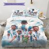 Argentina National Football Team Pattern Bedding,Quilt Set Quilt Cover Pillowcase Home Birthday Gift(1 * duvet cover + 2 * pillowcase, without core)