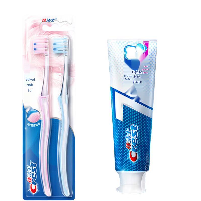 

Crest Gum Care Toothbrush & 7-Effect Anti-Plaque Toothpaste Set
