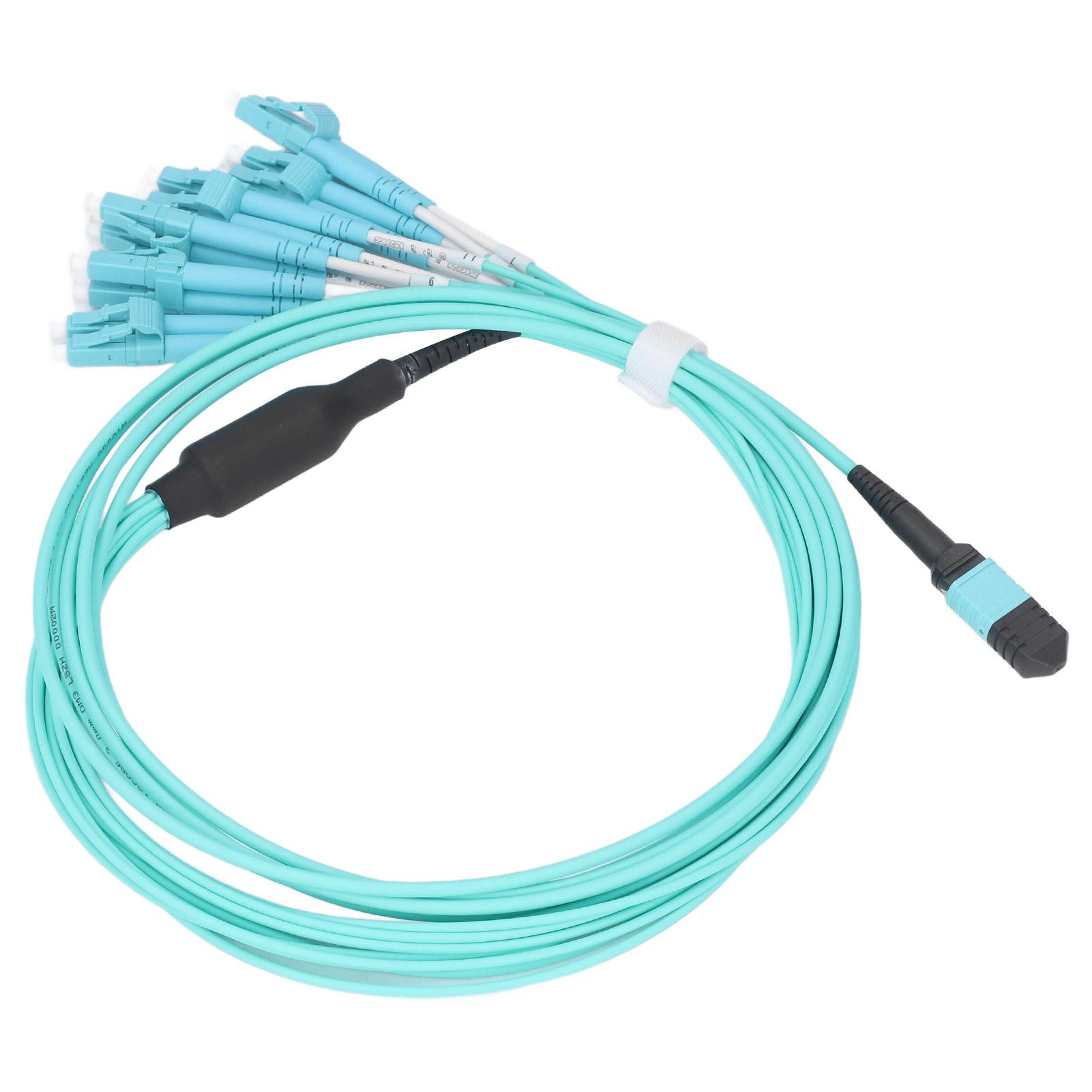 

Fiber Jumper Cable 12 Core 10 Gigabit Multimode Cluster Optical Fiber Patch Cord MPOLC