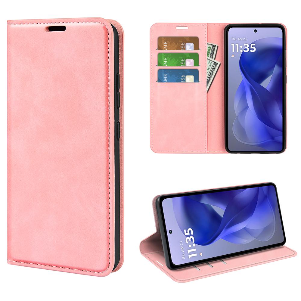 For Motorola Moto G Power (2025) Case Skin Touch Leather Wallet Phone Cover