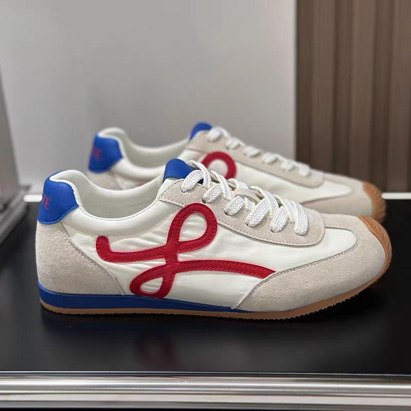 Retro Color Blocked Women's Shoes Versatile Casual Running Sports Shoes