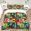 3pcs Mickey, Minnie Printed Bedding Set, Breathable And Soft, Machine Washable, Christmas Gift, Suitable for Bedroom Decoration, 072