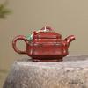 Chinese Yixing Purple Clay Teapot Large Capacity Beauty Tea Pot Handmade Bamboo Leaf Zisha Kettle Household Teaware Gifts 380ml