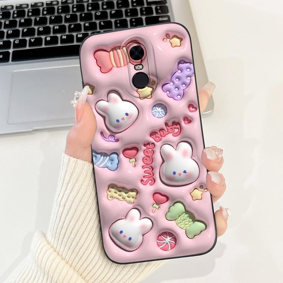 For Xiaomi Redmi 5 Case MEG7 MEI7 Capa Cute Rabbit Astronaut Soft Silicone Matte Phone Cover For Xiaomi Redmi 5 MDG1 MDI1 Fundas