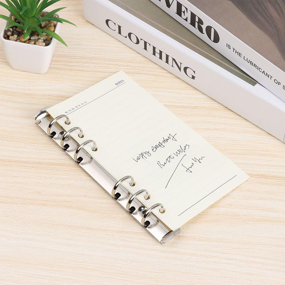 Supplies Stationery Accessory Refillable Notepad DIY Ring Binder Loose-leaf File Folder Notebook Binding Hoops Binder Clip