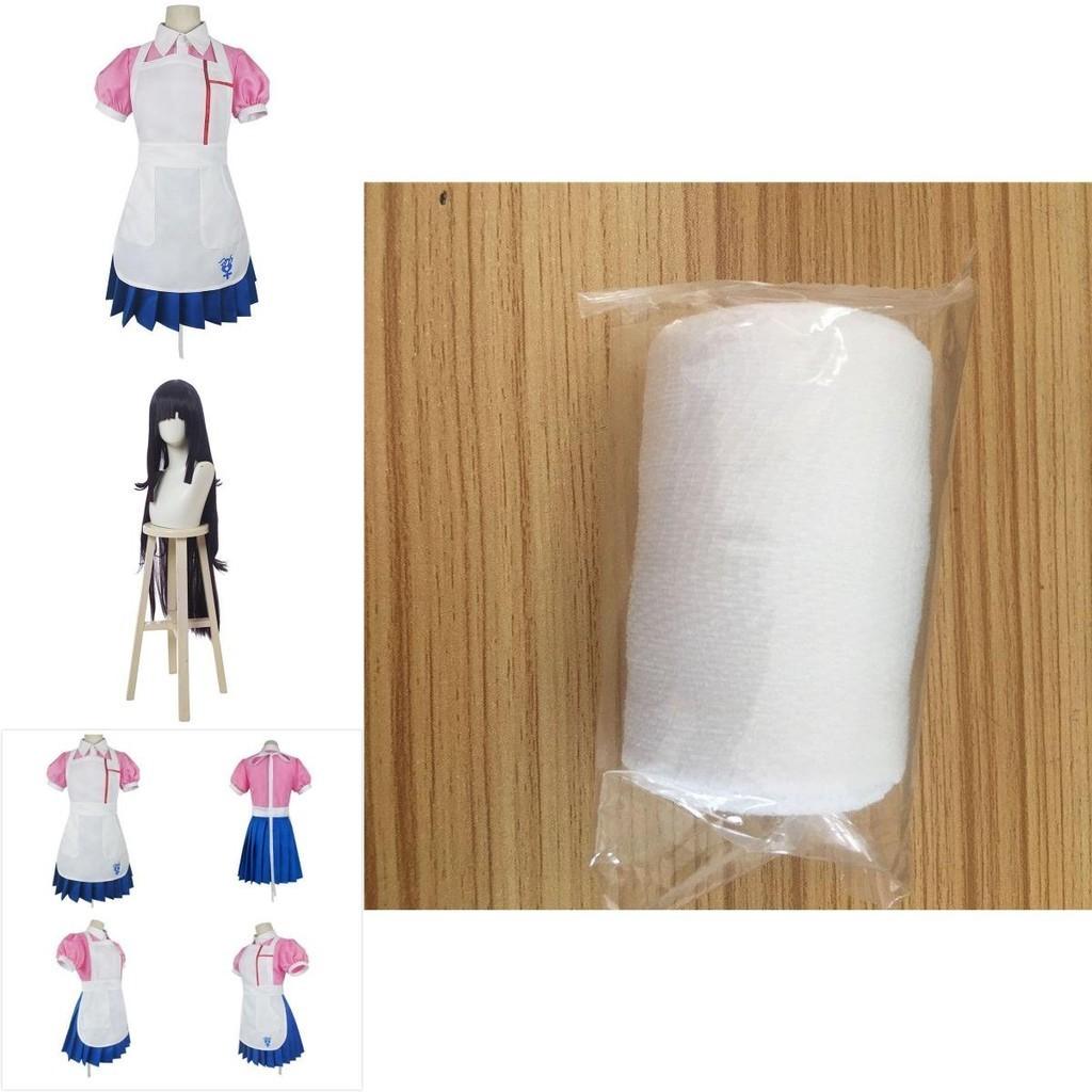 Dangan Ronpa 2 Mikan Tsumiki Pink White Uniform Suit Costume