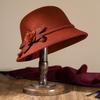 Wool hat female autumn and winter mother bucket hat in the elderly top hat thickened elderly grandmother warm basin hat
