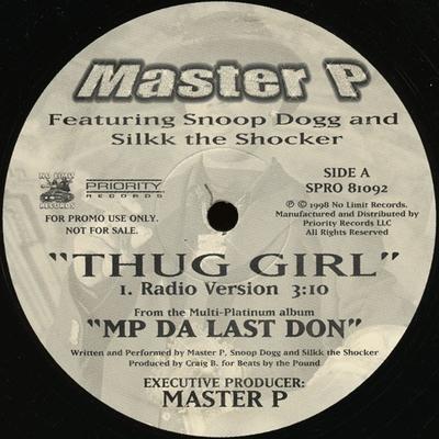 12inch Record MASTER P  Thug Girl SPRO81092 PRIORITY RECOR 1998 US Rap  HipHopRB Used