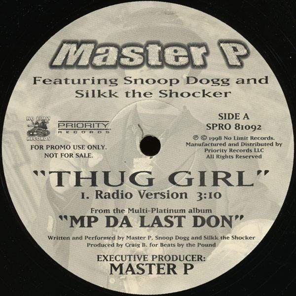 

12inch Record MASTER P Thug Girl SPRO81092 PRIORITY RECOR 1998 US Rap HipHopRB Used