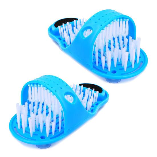 1 Pair Foot Brushes Built-In Massage Function Rich Foam Soothing