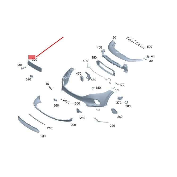 

Front License Plate for Mercedes-Benz EQA 2022-2023 Suitable for Mercedes-Benz EQA