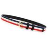 Student Canvas Striped Round Buckle Thin Belt Unisex Decorative Belt Tide