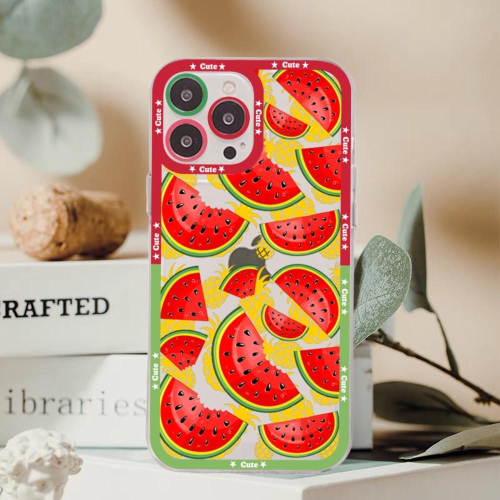 Watermelon Pattern Phone Case For Samsung S 20 21 22 23 Lite Plus Ultra Clear Mobile Cover Funda