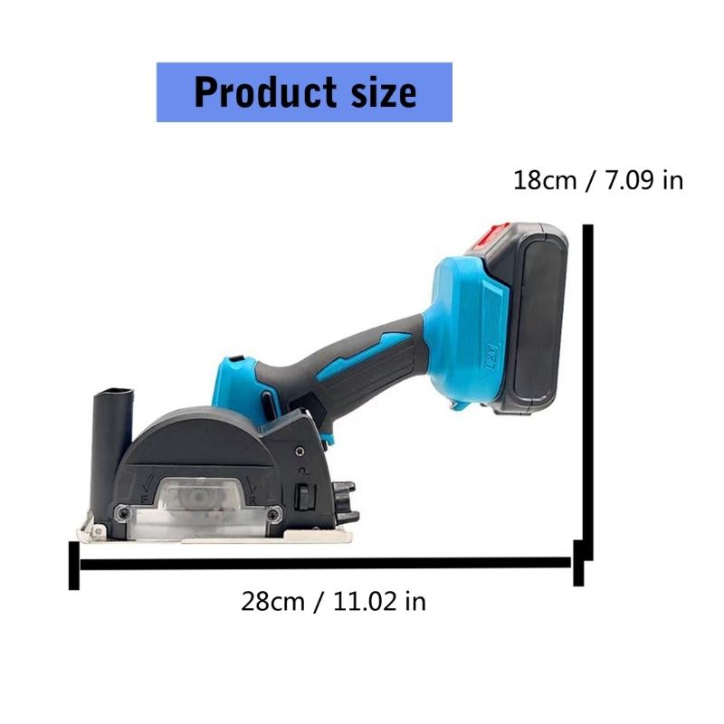 Angle Grinder Power Tool Handheld Portable Electric Grinder Machine 12000RPM Cordless Electric Angle Grinders Accessory