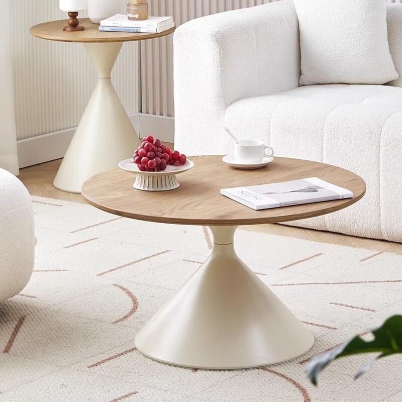 Donzhu Nordic Cream Style Round Coffee Table